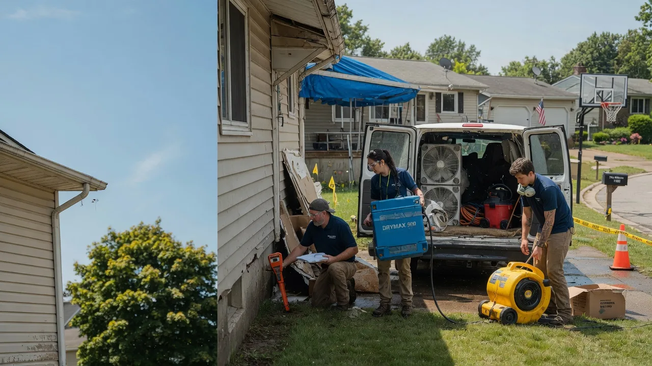 Ceiling Leak Cleanup in Shirley, IN near me